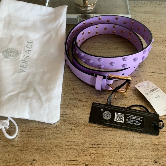 VERSACE Medusa Allover Stud Belt main image 4